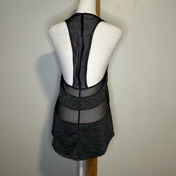 Lululemon If You're Lucky gray and black mesh panel tank top - Picture 4 of 10